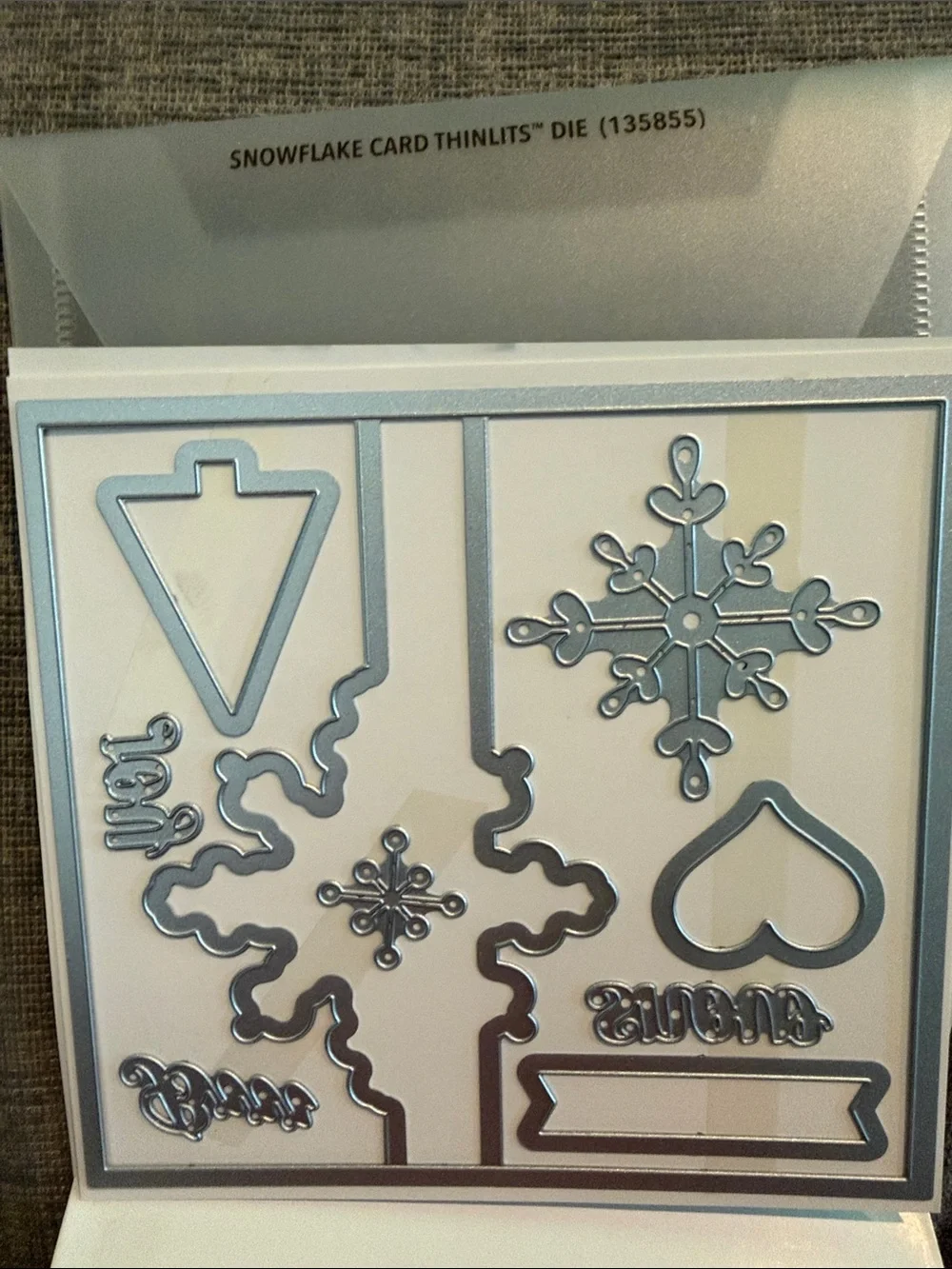 Stampin up! Snowflake Card Thinlits Die Set